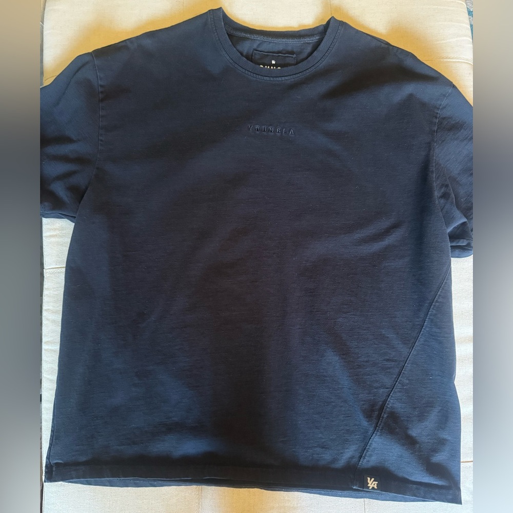 YoungLA Black Short Sleeve Crewneck T-Shirt